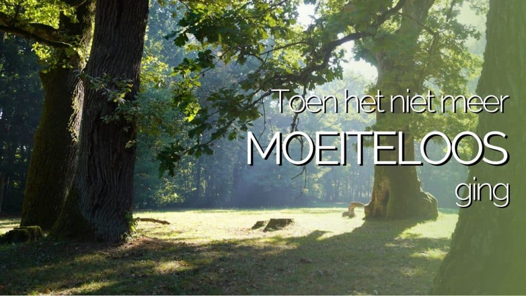 Toen het niet meer moeiteloos ging